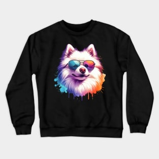 Cool American Eskimo Dog Crewneck Sweatshirt